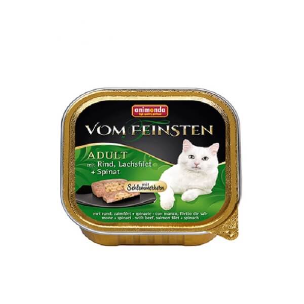 خوراک کاسه ای گربه ووم فیستن با طعم اسفناج