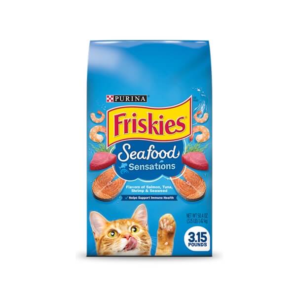 غذای گربه فریسکیز با طعم غذاهای دریایی