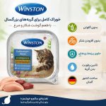 ووم گربه وینستون با طعم گوشت شکار و مرغ