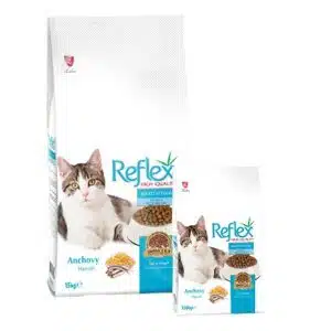 غذای خشک گربه رفلکس باطعم ماهی آنچوی