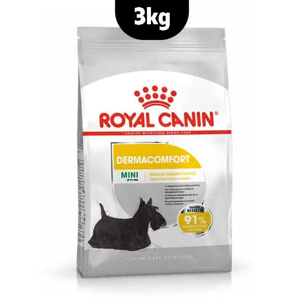 royalcanin dermacomfort 3kg غذای خشک Mini Dermacomfort رویال کنین