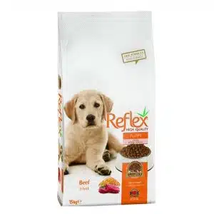 غذای خشک توله سگ با طعم گوساله رفلکس
