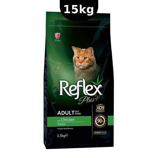 غذای خشک گربه بالغ رفلکس پلاس مرغ _ 15kg