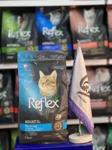 غذای گربه رفلکس پلاس عقیم شده با طعم ماهی سالمون