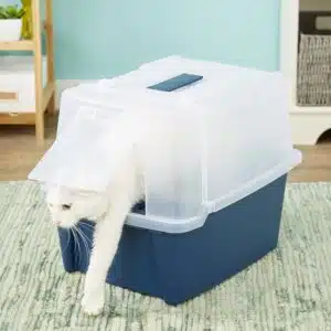 ظرف خاک گربه سقف دار