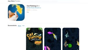 بازی گرفتن ماهی برای گربه ها