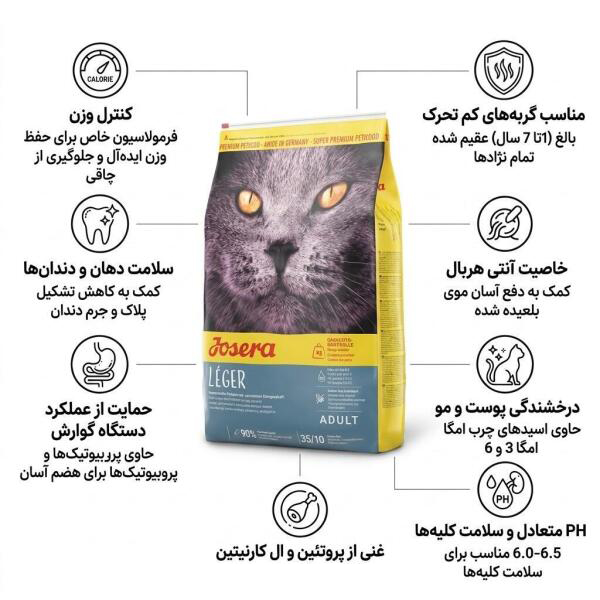 غذای گربه عقیم شده لجر