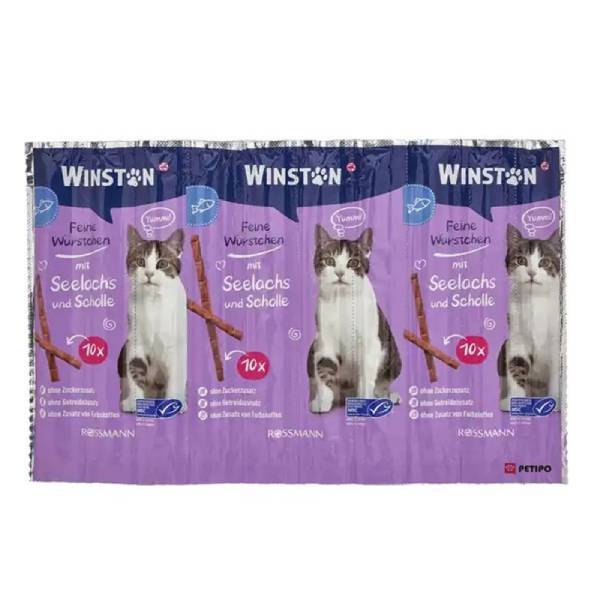 تشویقی مدادی گربه وینستون با طعم سالمون و قزل آلا