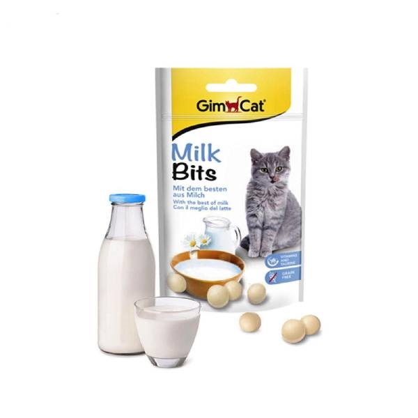 قرص تشویقی گربه جیم کت طعم شیر و حاوی تورین