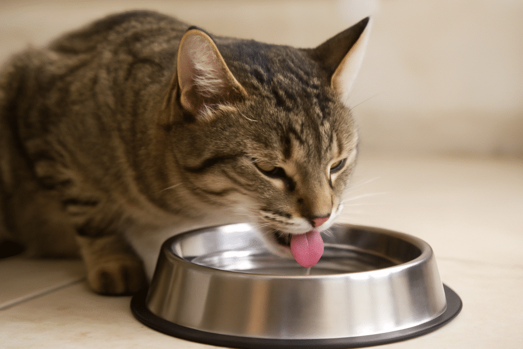 آب خوردن گربه