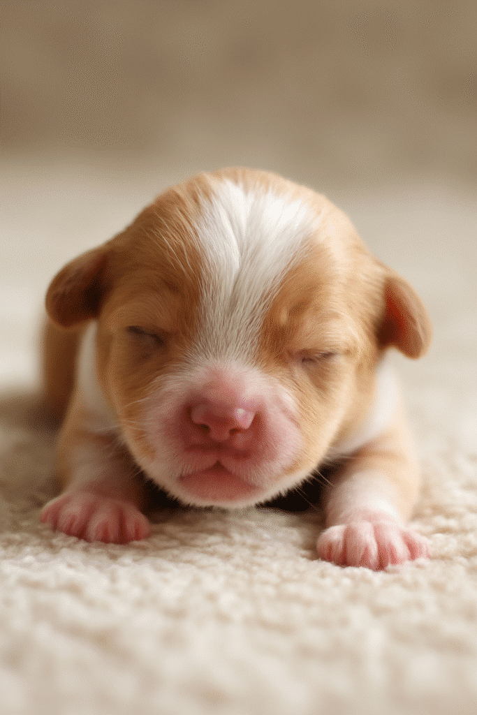 توله سگ تازه متولد شده