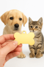 پلاک سگ و گربه طرح استخوان پت شاپ تام وجری