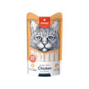 بستنی گربه ونپی با طعم مرغ و خرچنگ _ بسته 25 عددی