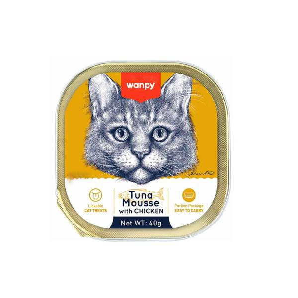 ووم گربه ونپی طعم ماهی تن و مرغ _ 40 گرم ووم گربه ونپی طعم ماهی تن و مرغ _ 40 گرم